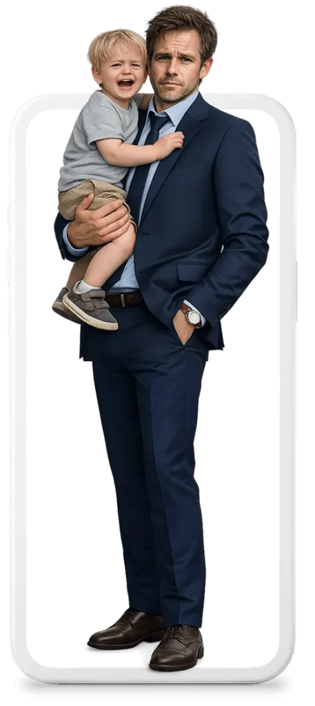 Image of South African man who needs baby sitter services